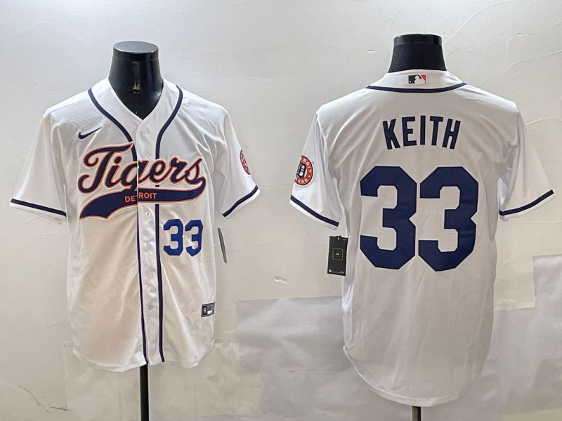 Men Detroit Tigers #33 Keith White Jointly Name 2025 Nike MLB Jersey style 2->detroit tigers->MLB Jersey